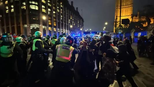 Tens of arrests at pro-Palestinian protest in London