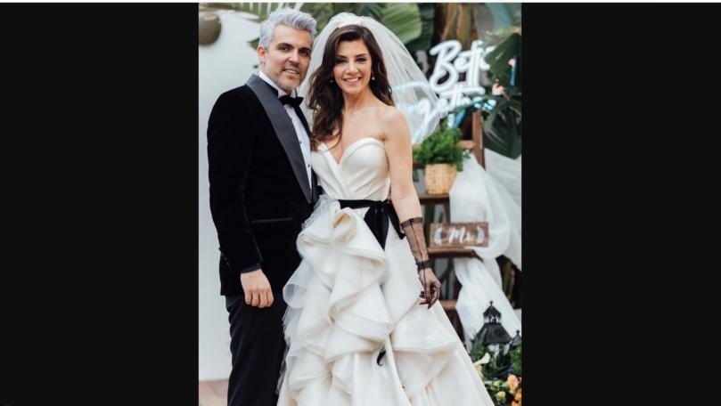 بالصور: بطلة "الأوراق المتساقطة" تدخل القفص الذهبي وتطلّ مع زوجها بالفستان الأبيض