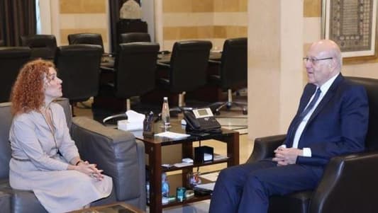 Mikati meets Agriculture Minister, WFP Deputy Country Director