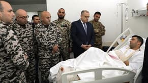 Baissari visits Lebanese soldiers injured in Israeli attacks