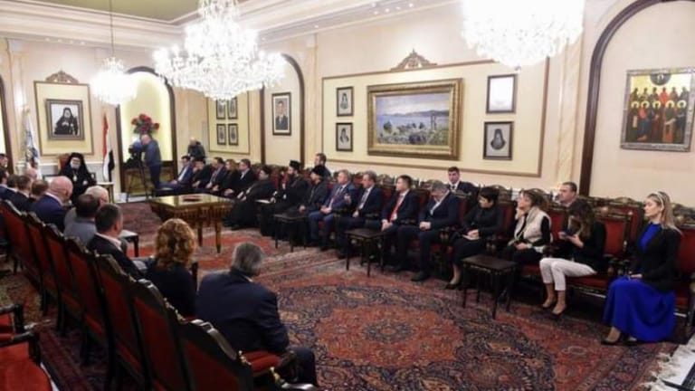 Patriarch John X meets with Russian State Duma delegation