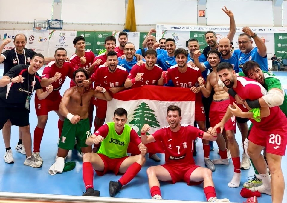 انتصاران افتتاحيان للبنان في بطولة العالم الجامعية للفوتسال