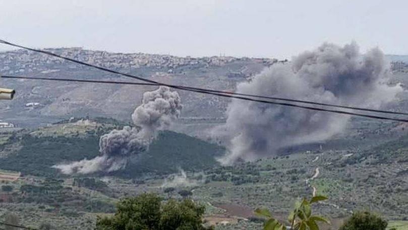Israeli warplanes launched a series of air strikes targeting Rashaya Al-Fakhar forests