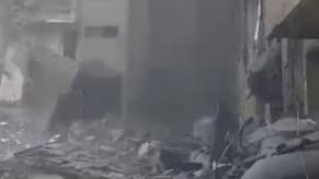 Watch: Fire and Destruction After the Airstrike