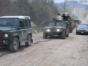 Lebanese Army: Escorting Citizens Returning to Their Towns