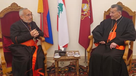 Patriarch Minassian receives Patriarch Rahi