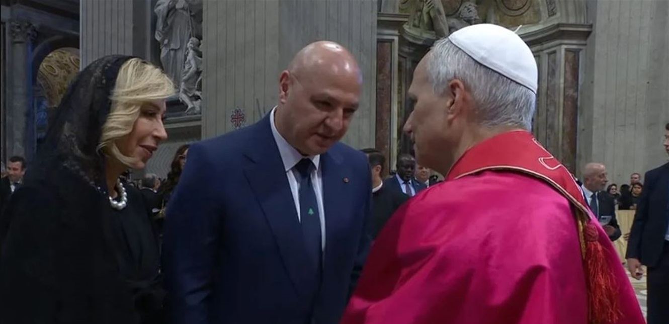 President Aoun and family head to the Vatican to meet with the Pope