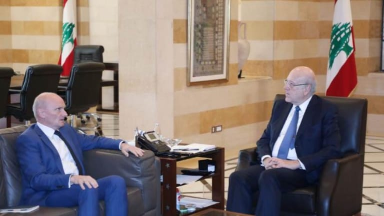 Mikati broaches political developments and bilateral ties with German Ambassador