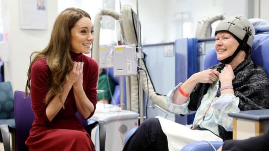 UK's Princess Kate visits hospital to thank staff after cancer treatment