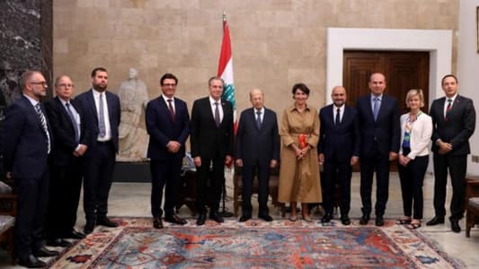 President Aoun meets French delegation, follows up on details of sinking Lebanese boat off Arwad island