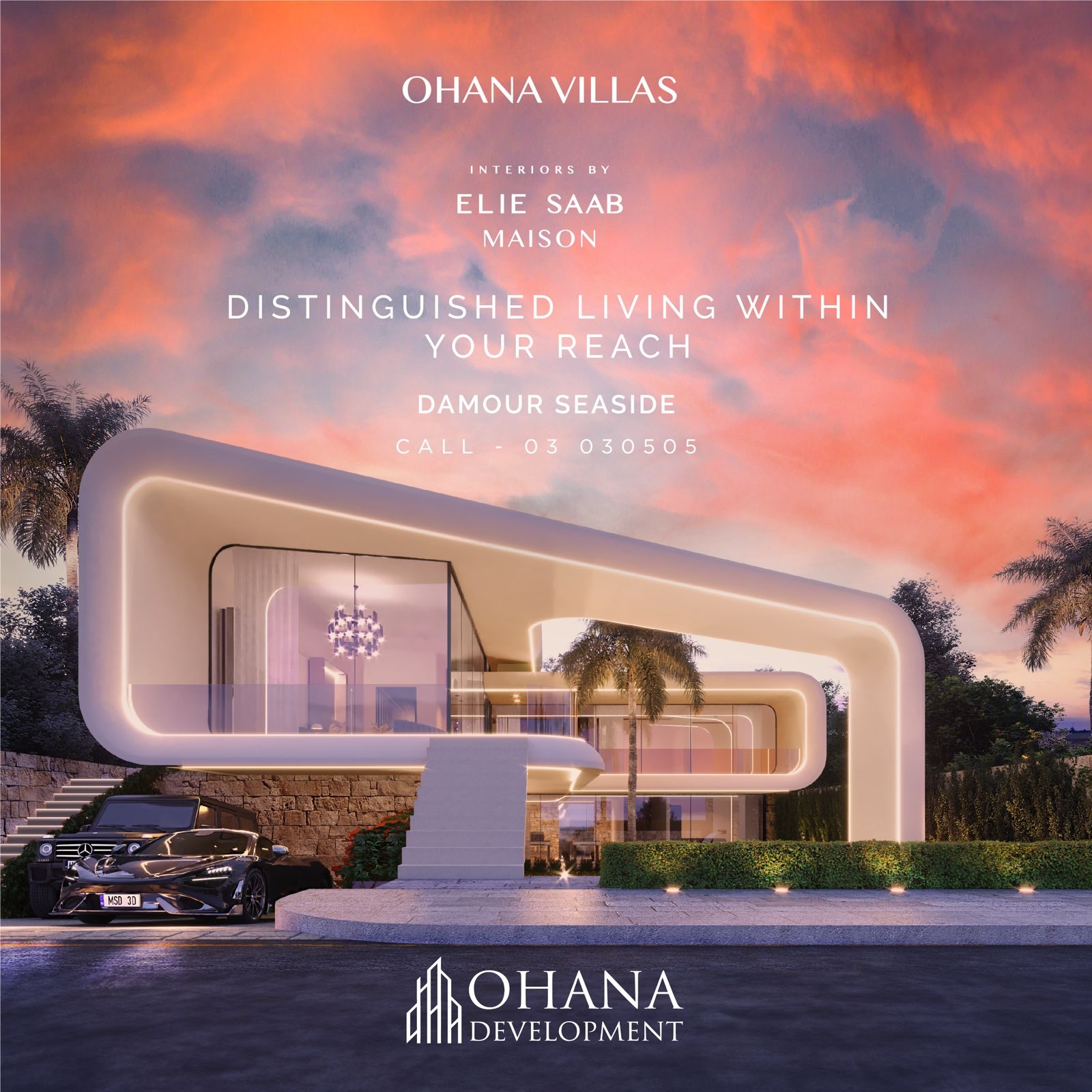 Ohana development launches premium sea-view villas in Lebanon with interiors furnished by Elie Saab Maison