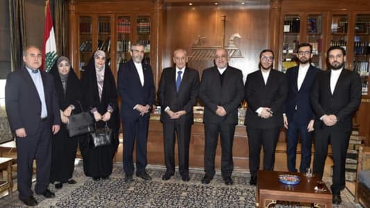 باقري بعد لقائه بري: مستقبل لبنان ينبغي أن يصنع بإرادة شعبه