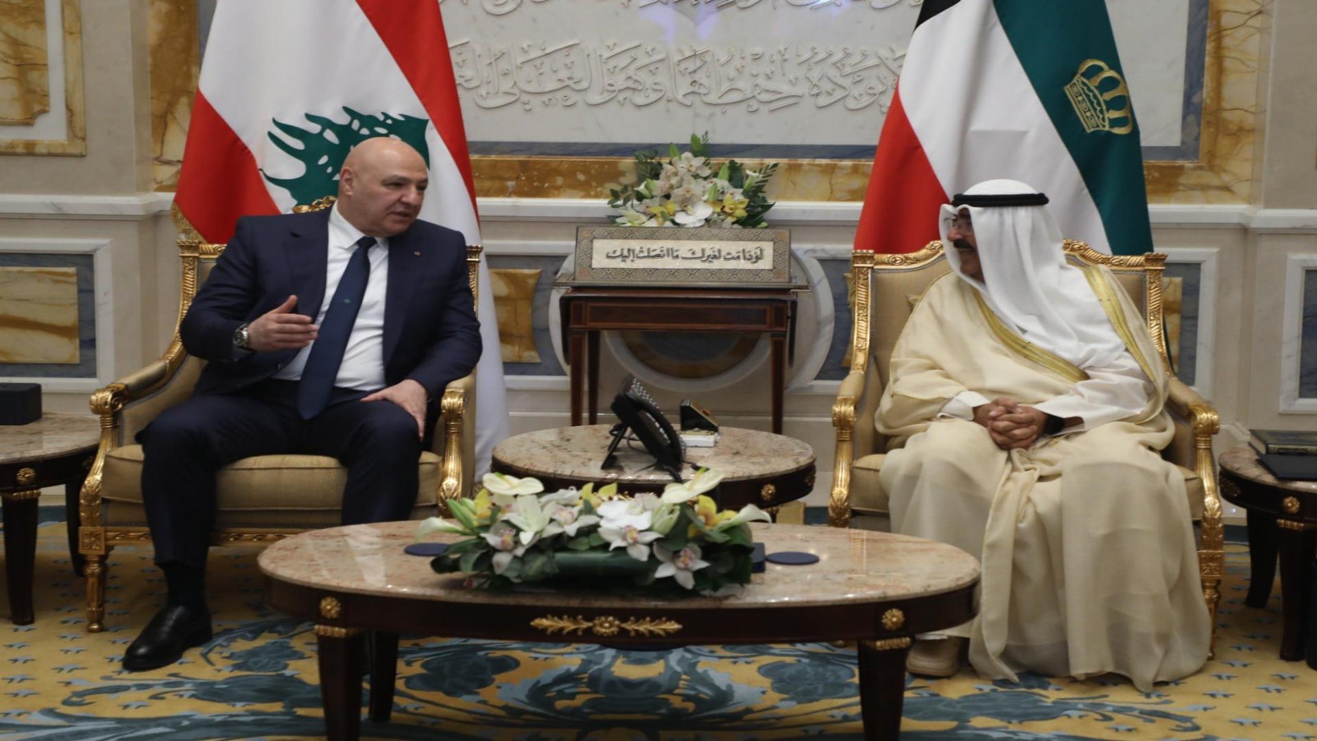 Aoun meets top Kuwaiti officials, hails historic bilateral ties and security cooperation
