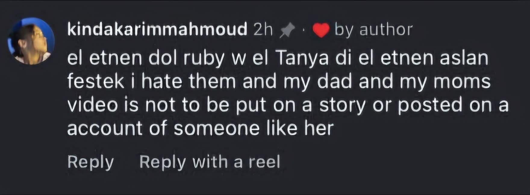 ابنة كريم محمود عبدالعزيز تشنّ هجوماً عنيفاً على دينا الشربيني وروبي