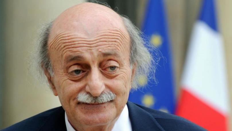 PSP leader Walid Jumblatt is currently meeting with French presidential envoy Patrick Durel in Clemenceau
