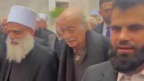 Watch: Jumblatt at the Syrian Presidential Palace