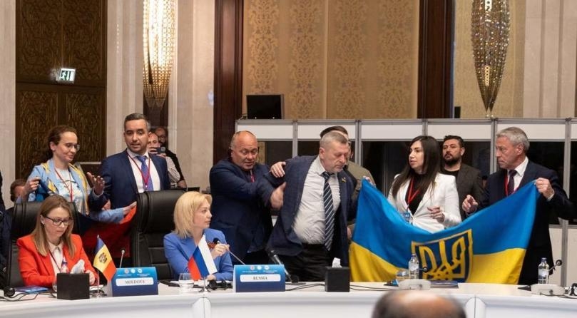 Ukraine delegate punches Russian at Black Sea nations assembly in Ankara