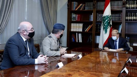 President Aoun meets British Defense Ministry Senior Advisor