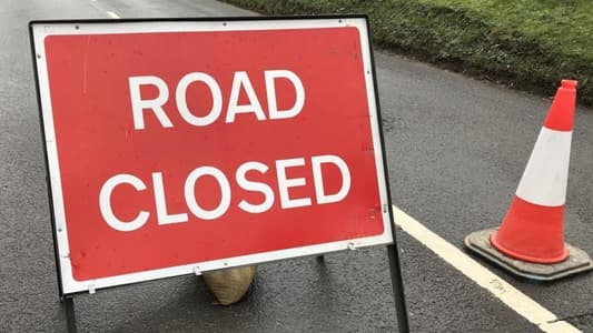 The Antelias Bridge on the route leading to Beirut was closed due to maintenance work