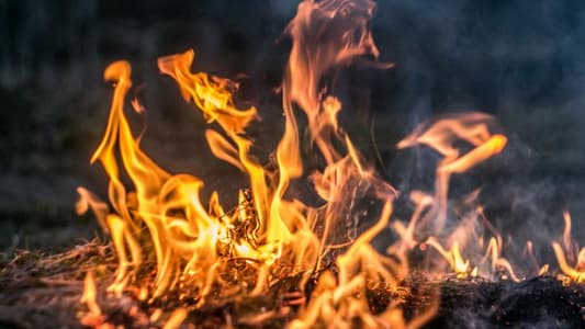 حريق كبير في خراج بلدة قبة شمرا العكارية