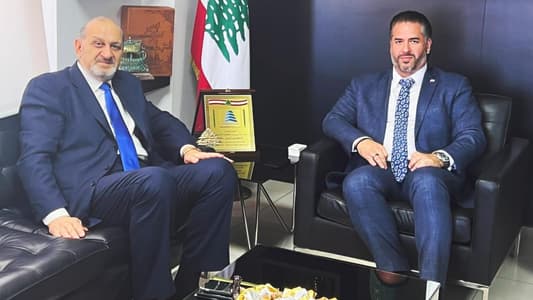 Minister of Economy meets Acting Head of Zahle, Bekaa Chamber of Commerce