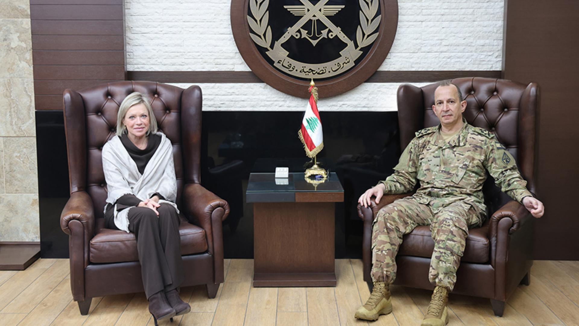 قائد الجيش استقبل وفداً أميركيًّا وبلاسخارت