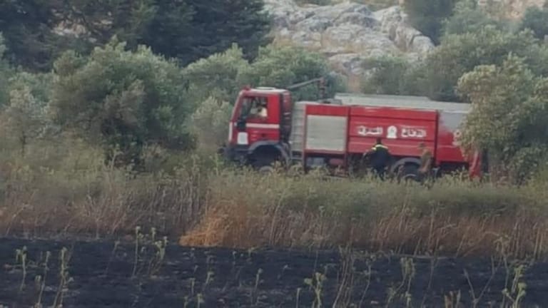 3 مراكز في الدفاع المدني تعاونت لإهماد حريق في خراج إبل السقي