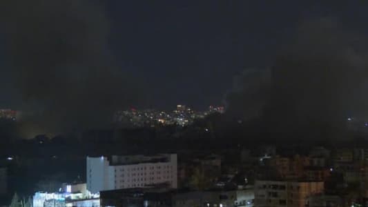 A series of heavy Israeli airstrikes targeted Dahiyeh