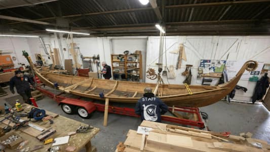 UK Military Vets Rebuild Lives by Carving Viking Longboat