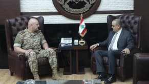 قائد الجيش بحث مع البيسري في موضوع النزوح السوري