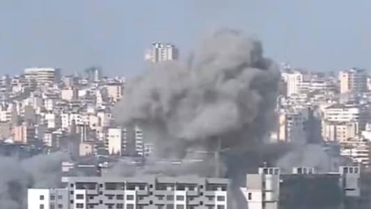 A new airstrike targeted Dahiyeh