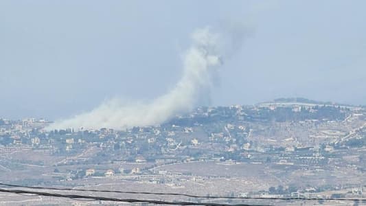 NNA: An Israeli airstrike targeted Kfarchouba and Kfarhamam in Arqoub