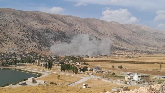 An Israeli raid targeted a house on the outskirts of Yammouneh, near the road to Ainata in Baalbek