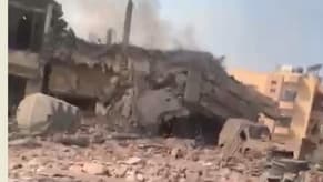 An airstrike targeted a building