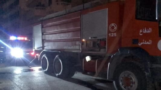 حريق داخل شقة عند مفترق العباسية