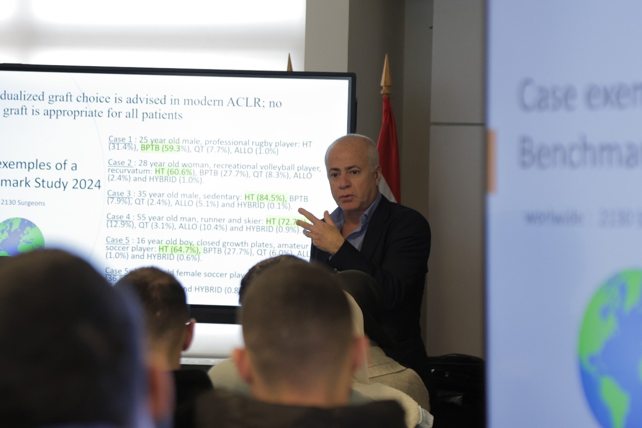 ورشة عملٍ حول آخر تحديثات إصابات الرباط الصليبي وعلاجها