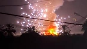 بالفيديو: غارة على عدلون في الجنوب وانفجارات متتالية