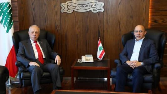 Sleem discusses developments with MP Alain Aoun