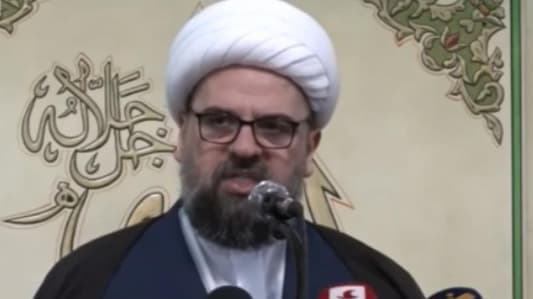 Jaafari Mufti Sheikh Ahmad Qabalan in his sermon on Eid al-Adha: Brotherly relations must be strengthened between the Lebanese, because all the sects of this country are ones of God