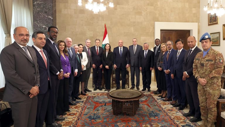 وفد من مجلس الأمن في بعبدا... والرئيس عون: لدعم الجيش