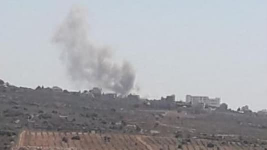 Israeli warplanes target a house in Tayr Harfa