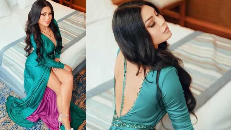 هيفاء وهبي في جلسة تصوير خاطفة بعد حفلتها في "بور سعيد"