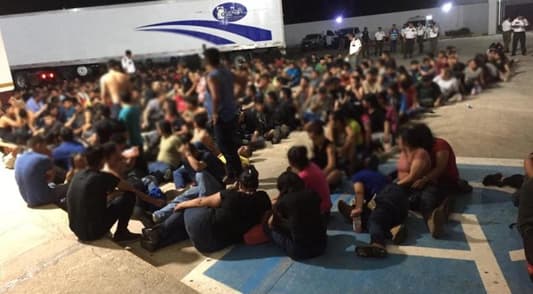 103 children among hundreds found in abandoned truck in Mexico