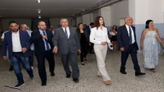 Halabi, Geagea Tour Bcharre's Public Schools