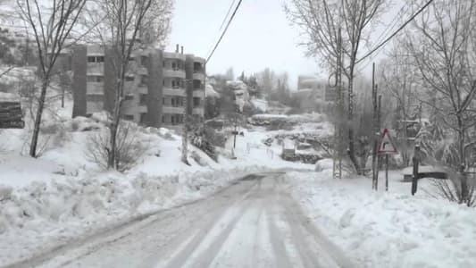 TMC: The Aainata - Arz road is closed due to snow accumulation