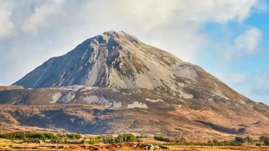 Errigal mountain path washed away by rain