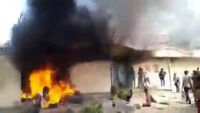 Watch: They burned the embassy!