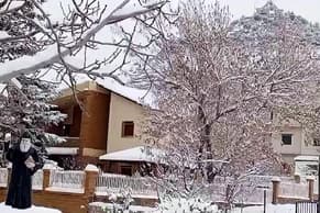 Watch: Snow Blankets Ehden in a Stunning Winter Scene