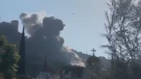 Video of an airstrike on the outskirts of Maamariyeh