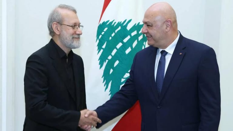 الرئيس للاريجاني: لبنان لا يرضى أن يتدخّل أحد في شؤونه